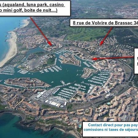 Cap D'Agde Studio Cabine 6 Pers. + Terrasse + Parking Prive + Clim Exterior foto